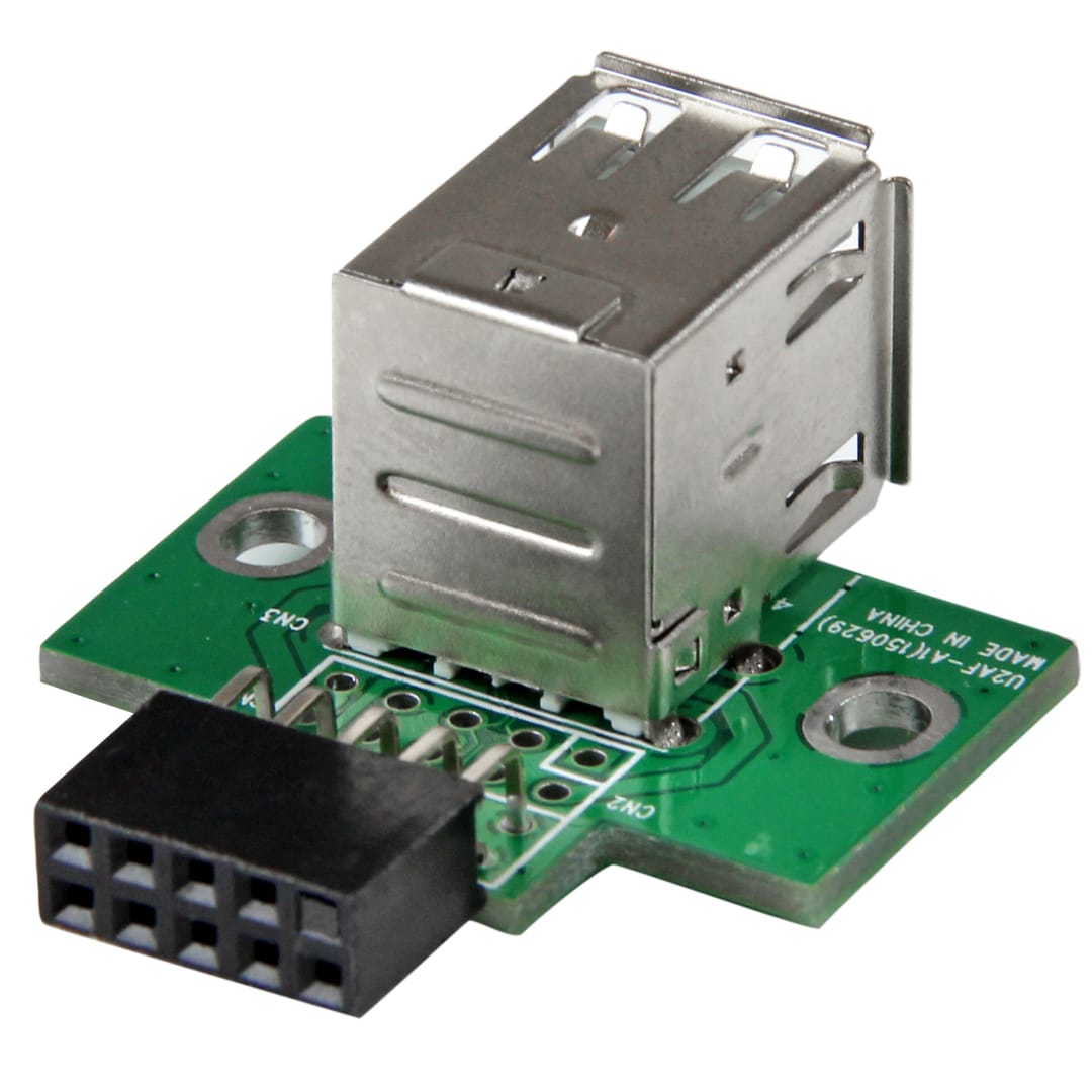 2 USB A Female to Motherboard Header Adapter
