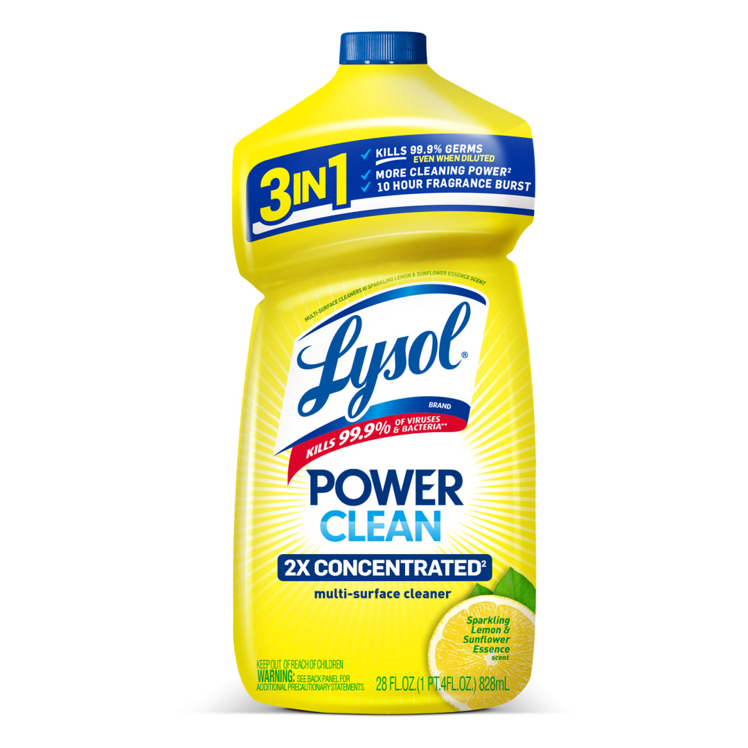 LYSOL® Multi-Surface Cleaner 2X Concentrated - Pourable Sparkling Lemon & Sunflower Essence 9/48 oz.
