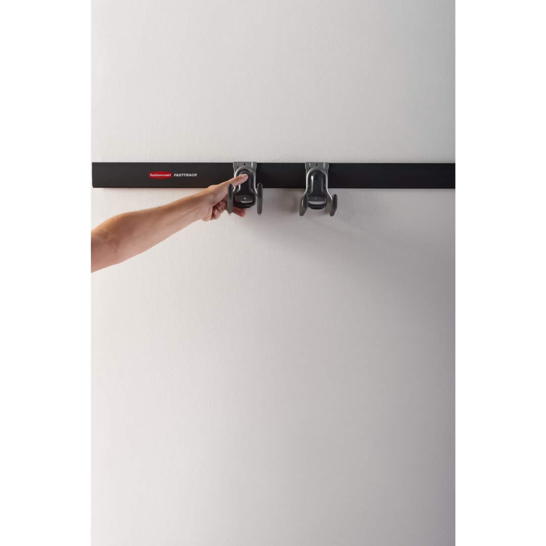 Rubbermaid FastTrack 2-Piece Multi-Purpose Hook Bundle, Garage Organization, Wall Hangers