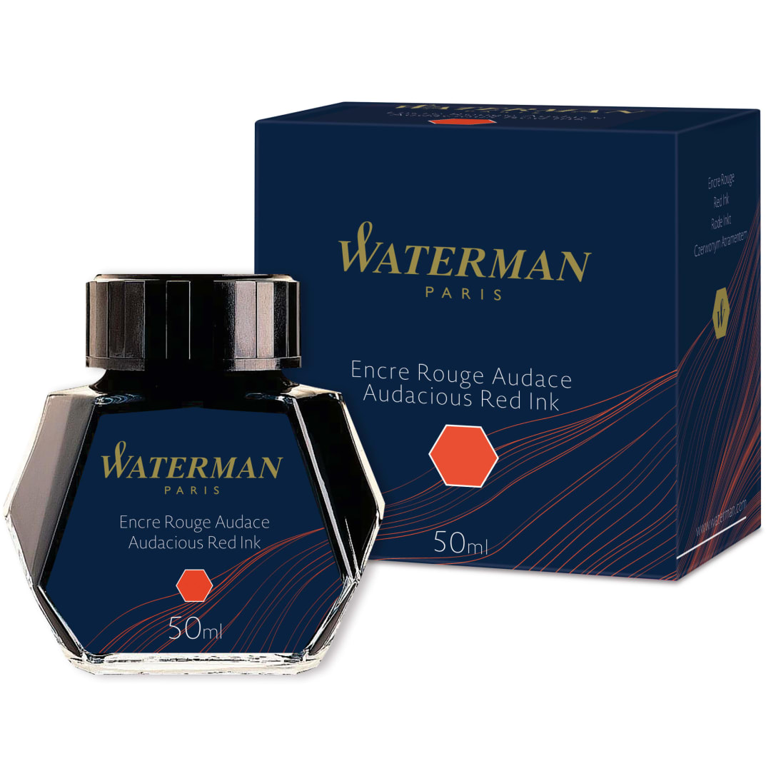 Waterman Fountain Pen Audacious Red ink | Bottle | 50ml