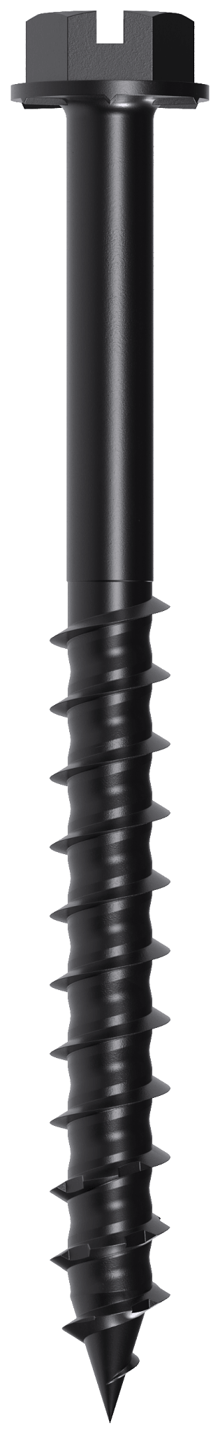 Simpson Strong-Tie TNTBL25234H Titen Turbo™ — 1/4 in. x 2-3/4 in. Hex-Head Concrete and Masonry Screw, Black (100-Qty)