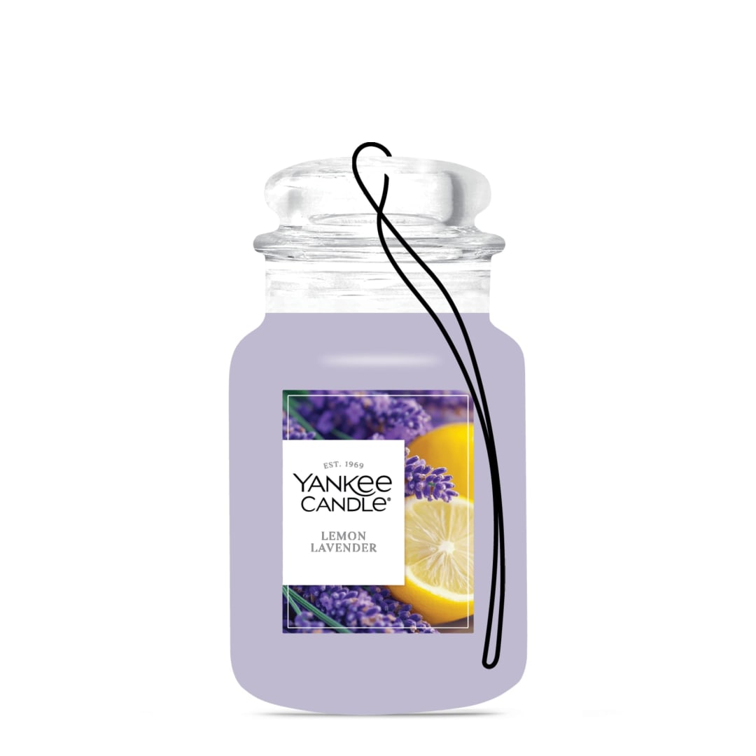 Yankee Candle Lemon Lavender, Car Jar® with up to Enjoy up to 30 Days of Continuous Fragrance