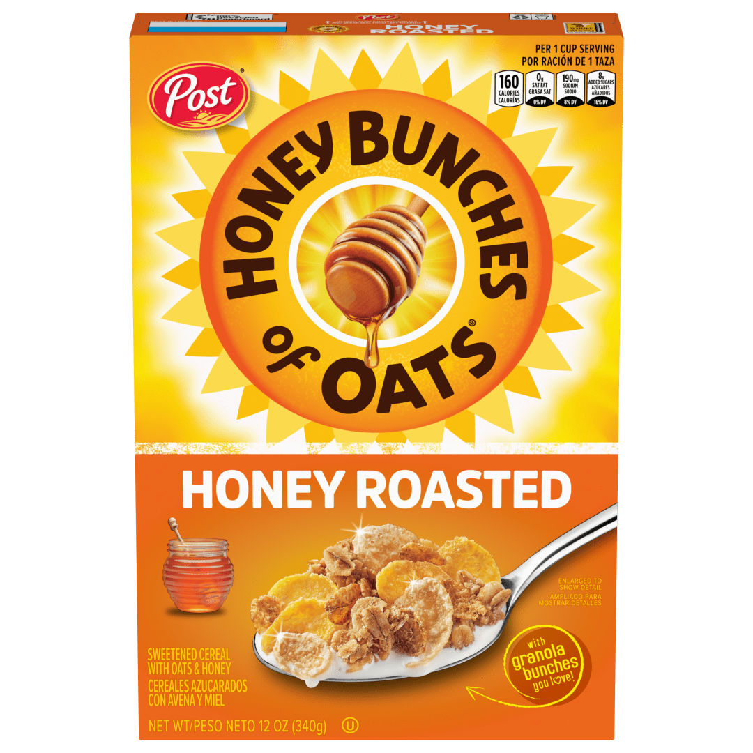Honey Bunches of Oats Honey Roasted Breakfast Cereal, 12 oz Box