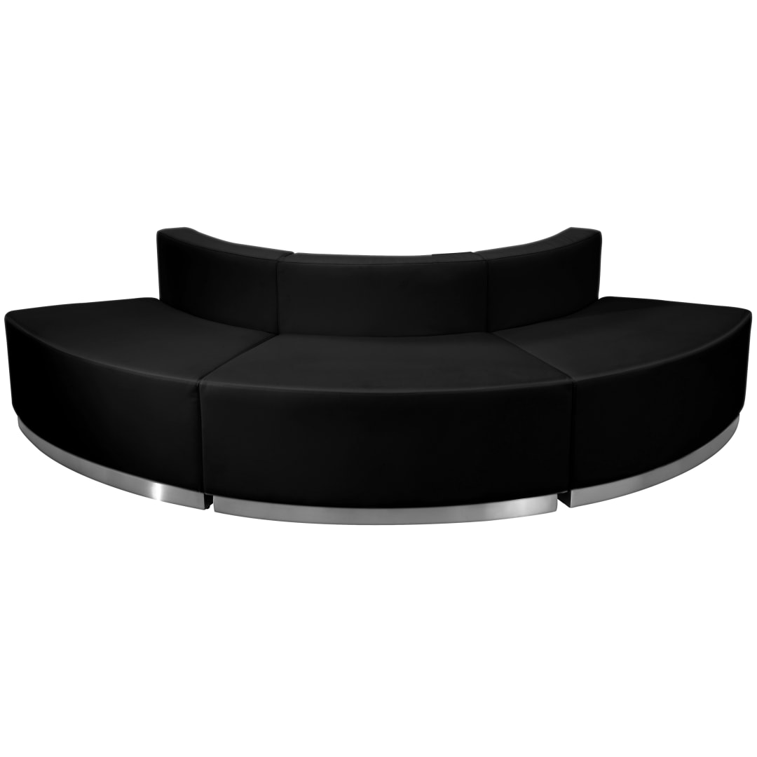 HERCULES Alon Series Black LeatherSoft Reception Configuration, 3 Pieces