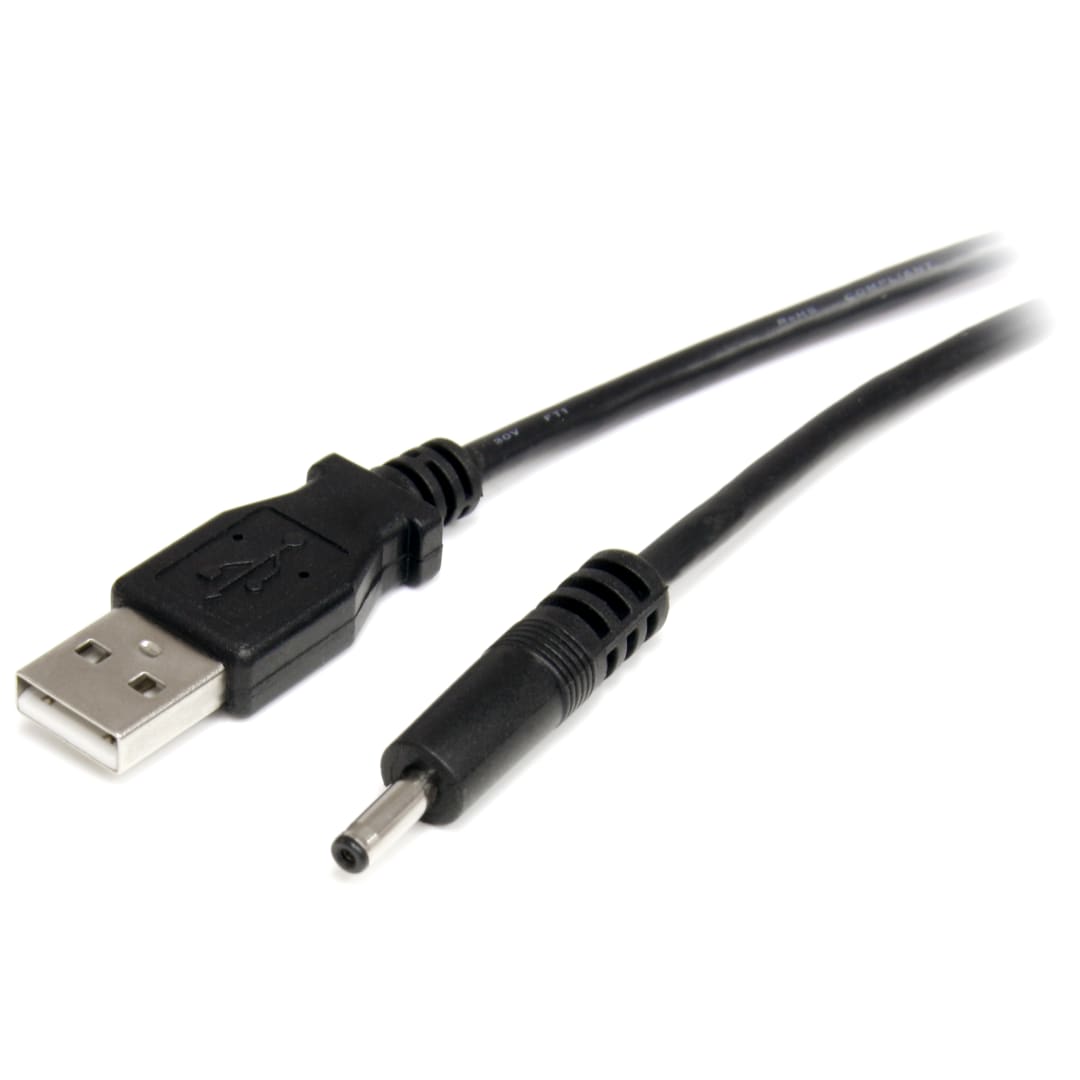 2 m USB to Type H Barrel 5V DC Power Cable
