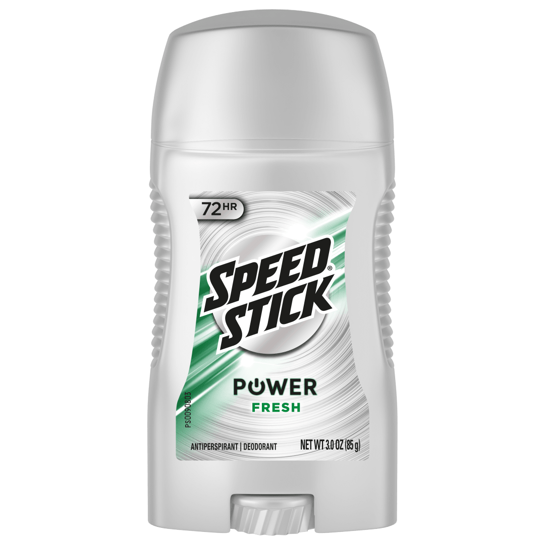 Speed Stick Power Antiperspirant Deodorant for Men, 72 HR Sweat & Odor Protection, Fresh Scent, 3.0 oz Stick (4 Pack)
