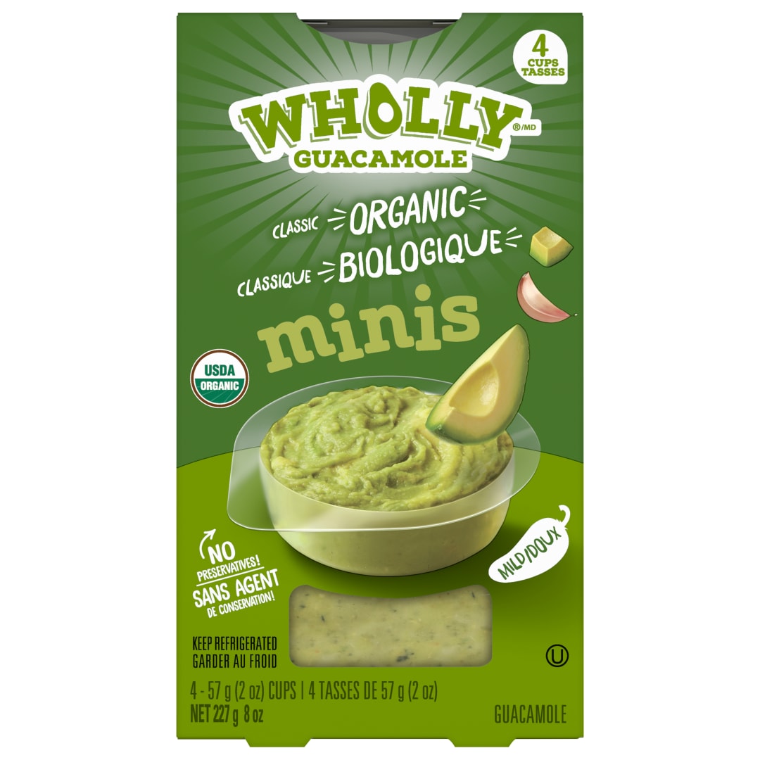 Wholly Guacamole Organic Mini Canada_8 ct 4/2oz