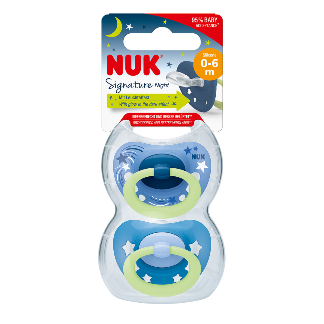 NUK SOOTHER SIGNATURE NIGHTS S1 2/BOX