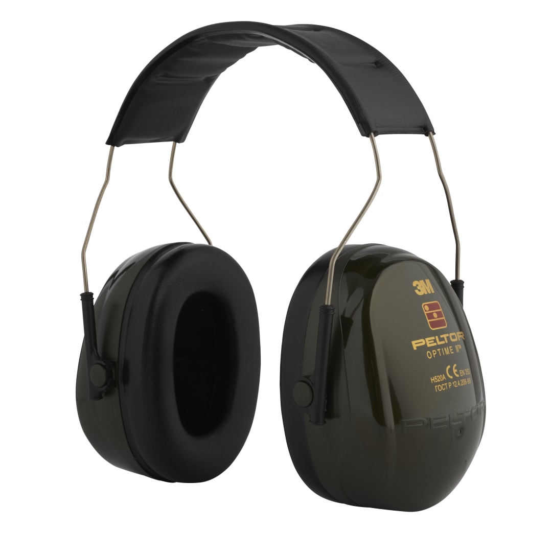 3M™ PELTOR™ Optime™ II Manşonlu Kulaklıklar, Yeşil, Katlanabilir, H520F-409-GQ