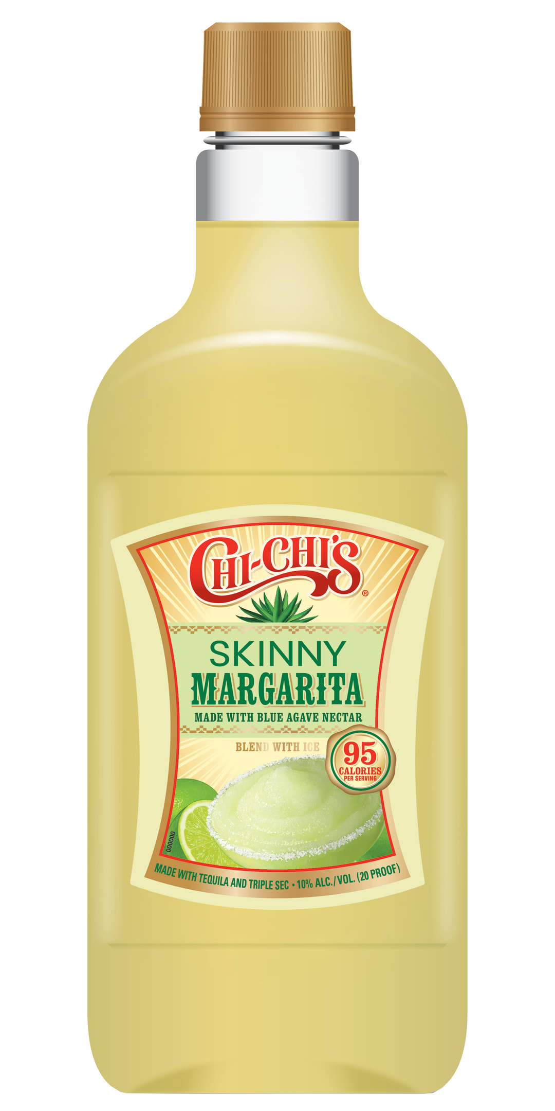 Chi-Chi's Skinny Margarita Cocktail 750ml Traveler Bottle 20 Proof