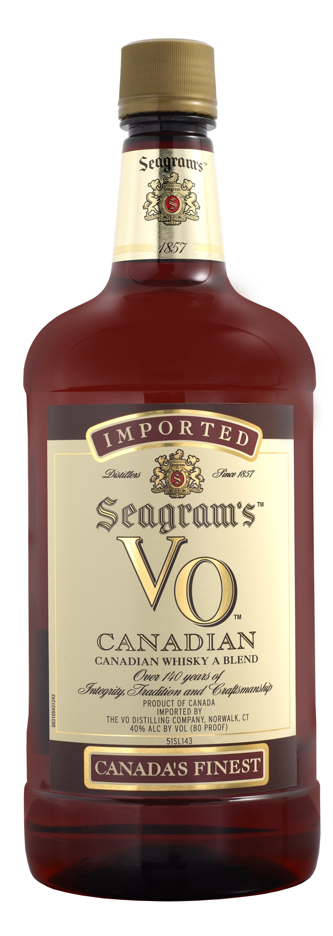Seagram's VO Canadian Whisky 1.75l 80 Proof