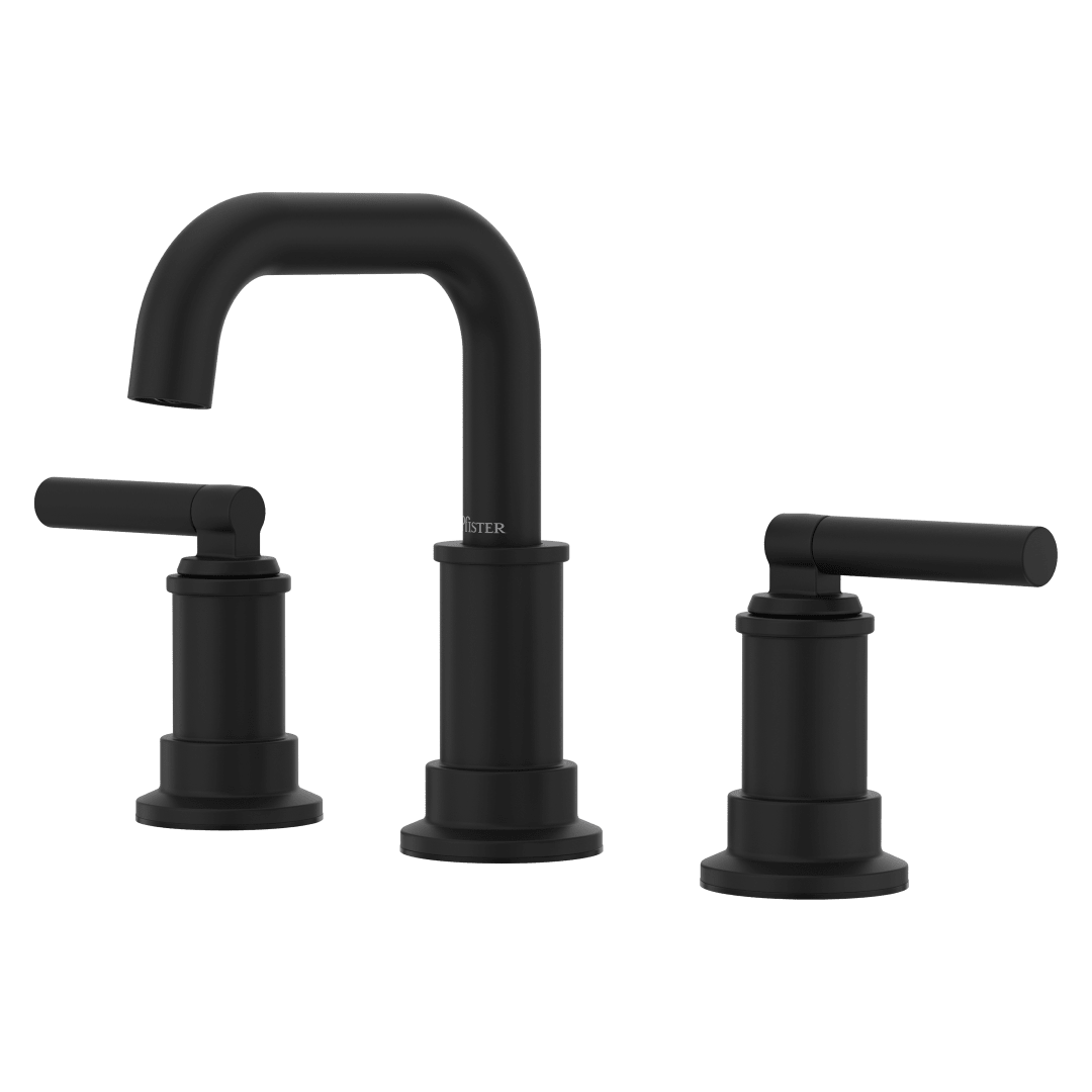 Kieland 2-Handle 8" Widespread Bathroom Faucet in Matte Black