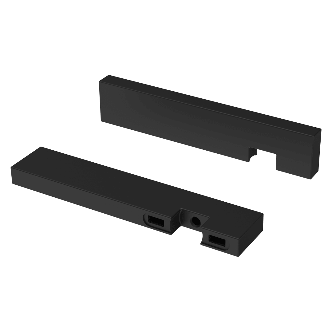 Verve Lever Handle Kit for Wall Mounted Tub Filler in Matte Black