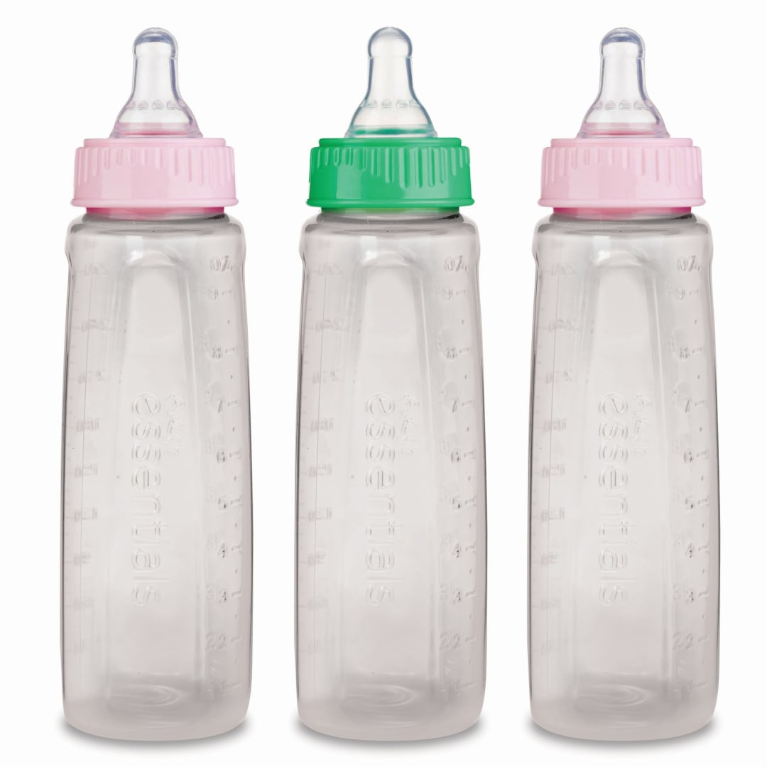 First Essentials by NUK® Clear View® Medium Flow Bottle, 9 oz