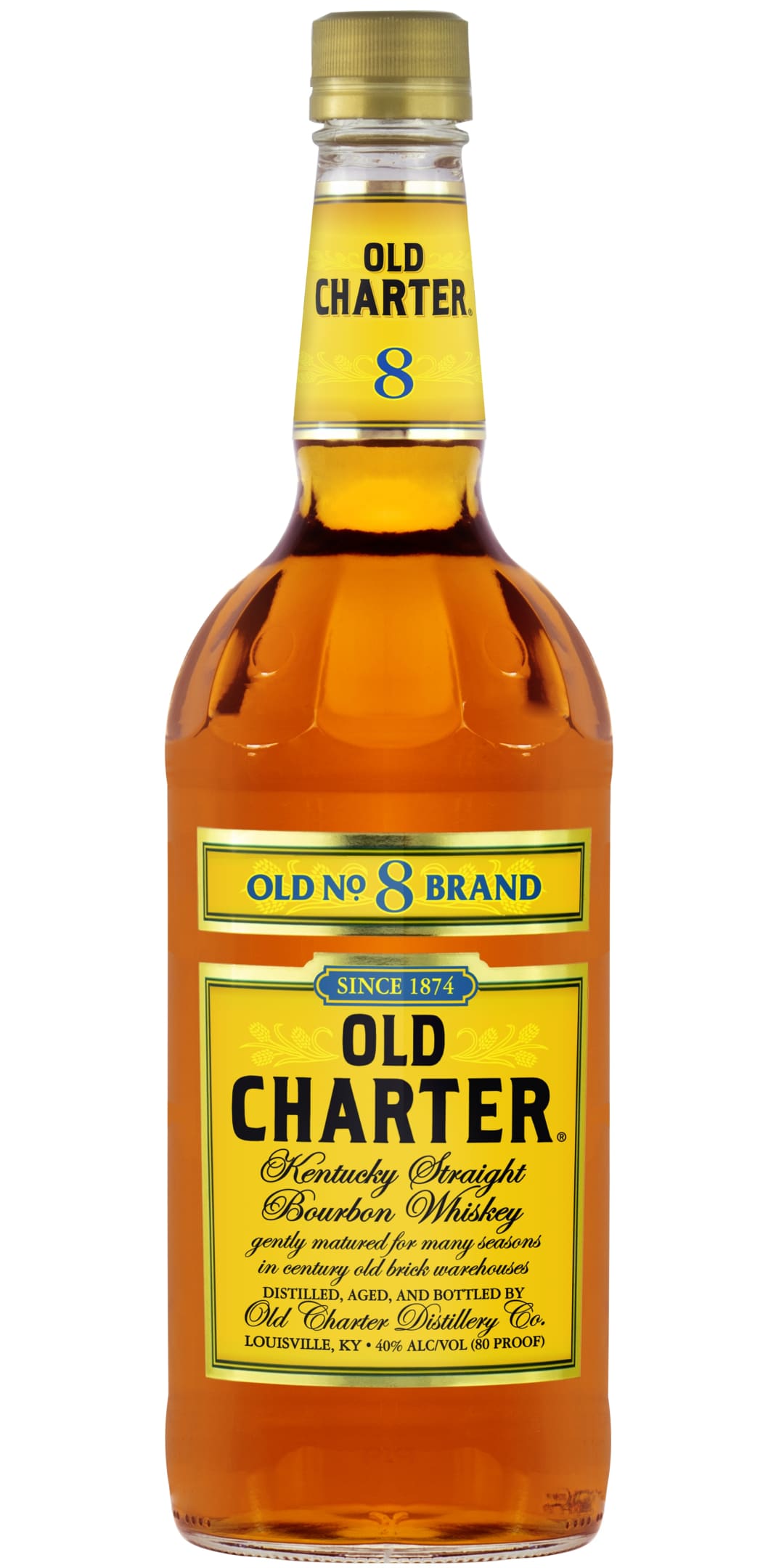 Old Charter Old No 8 Kentucky Straight Bourbon Whiskey 1l 80 Proof