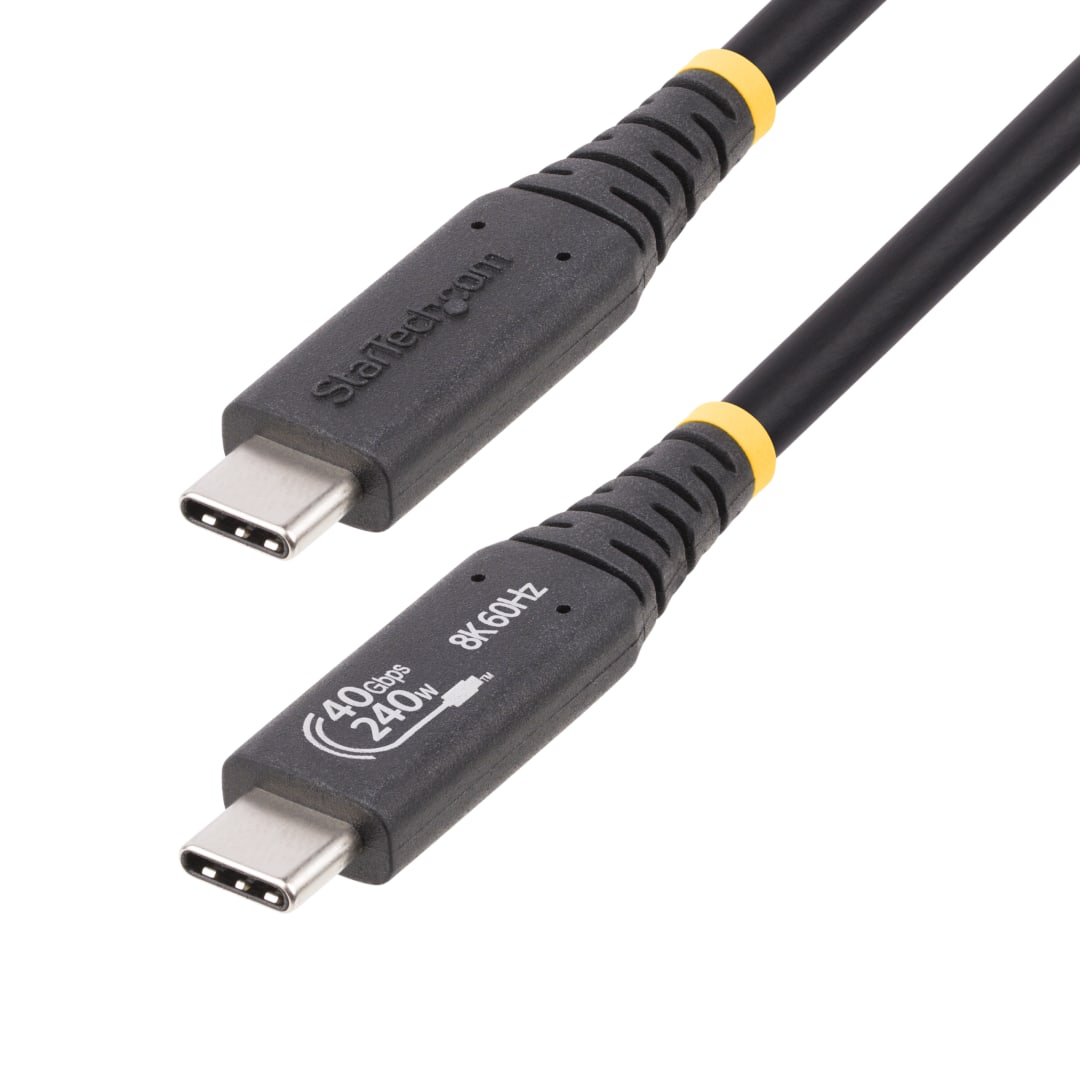 50cm USB 4 Gen 3 40Gbps C to C Cable with EPR 240W