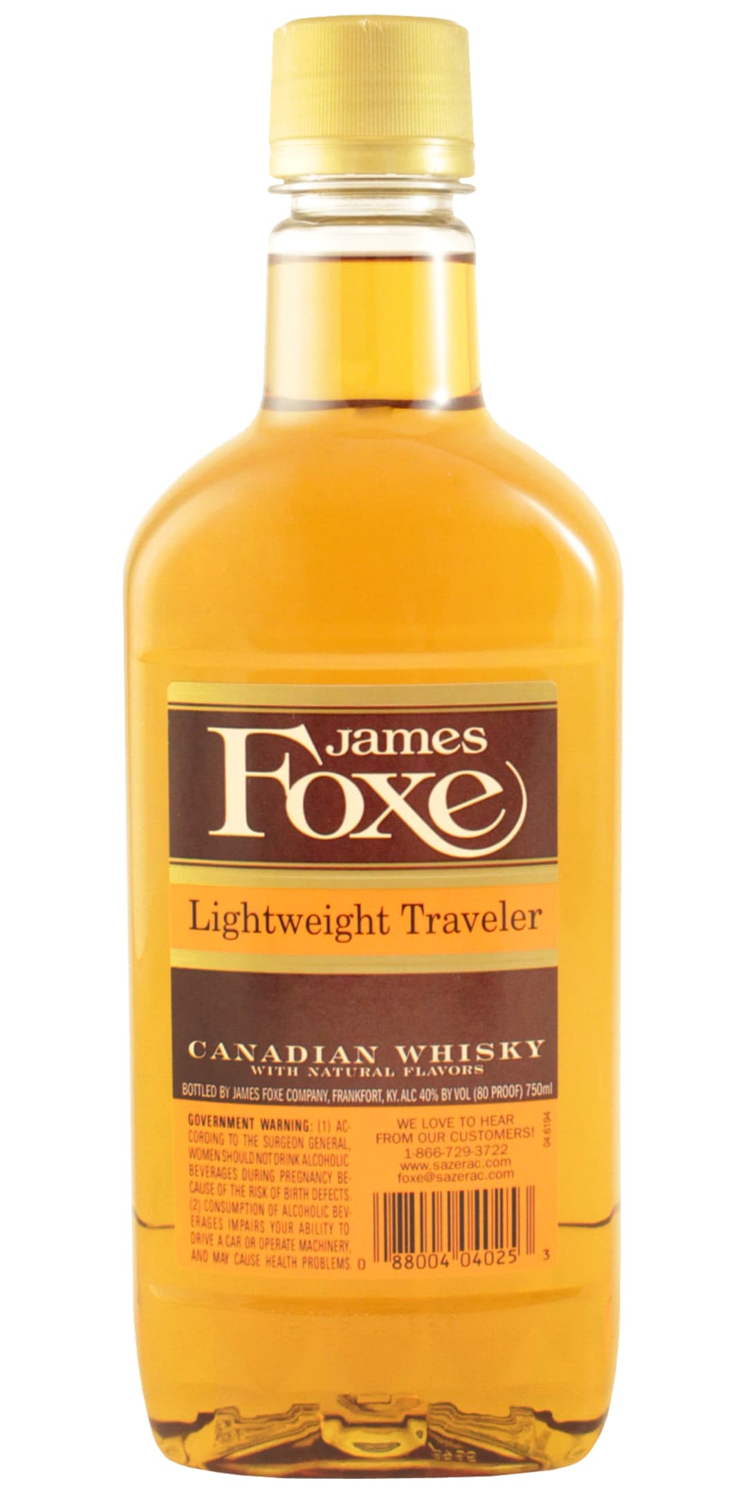 James Foxe Canadian Whisky 750ml 80 Proof