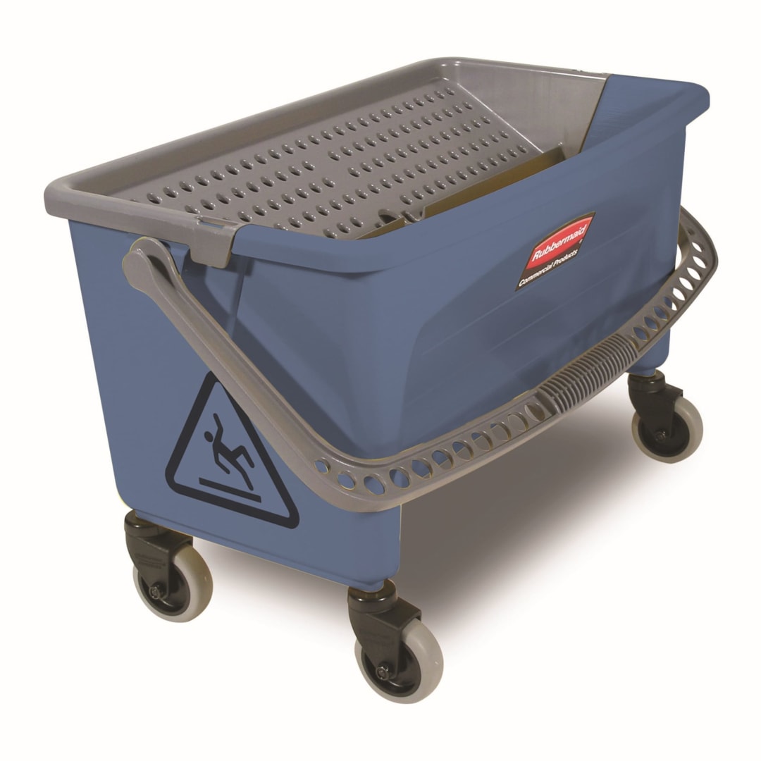 Rubbermaid Commercial Products Finish Bucket Press Wringer, Blue