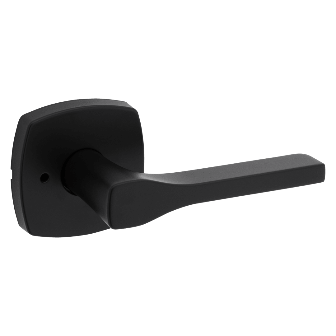 Tripoli Bed/Bath Bed/Bath Lever w/ Soft Modern Rose in Matte Black
