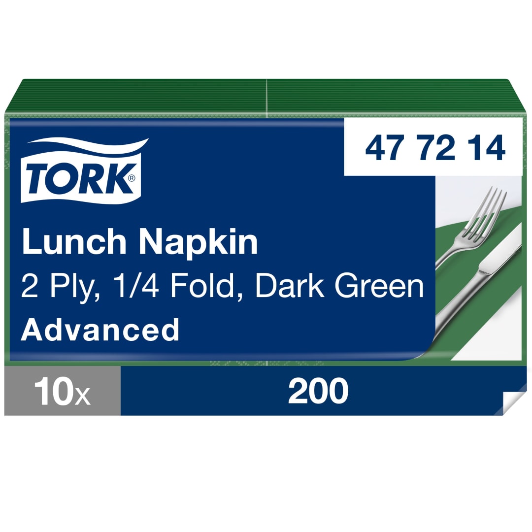 Tork Dark Green Lunch Napkin