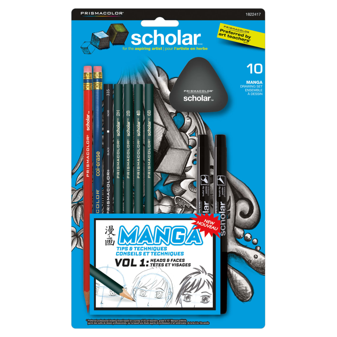 Prismacolor® Scholar Manga Drawing Set, 10-Piece Kit