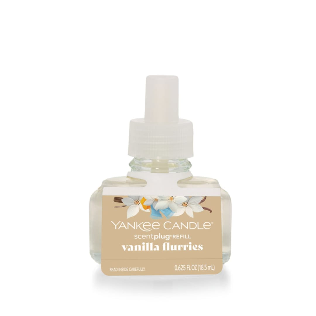 Yankee Candle Vanilla Flurries, ScentPlug® Refill with up to Up to 30 days of fragrance