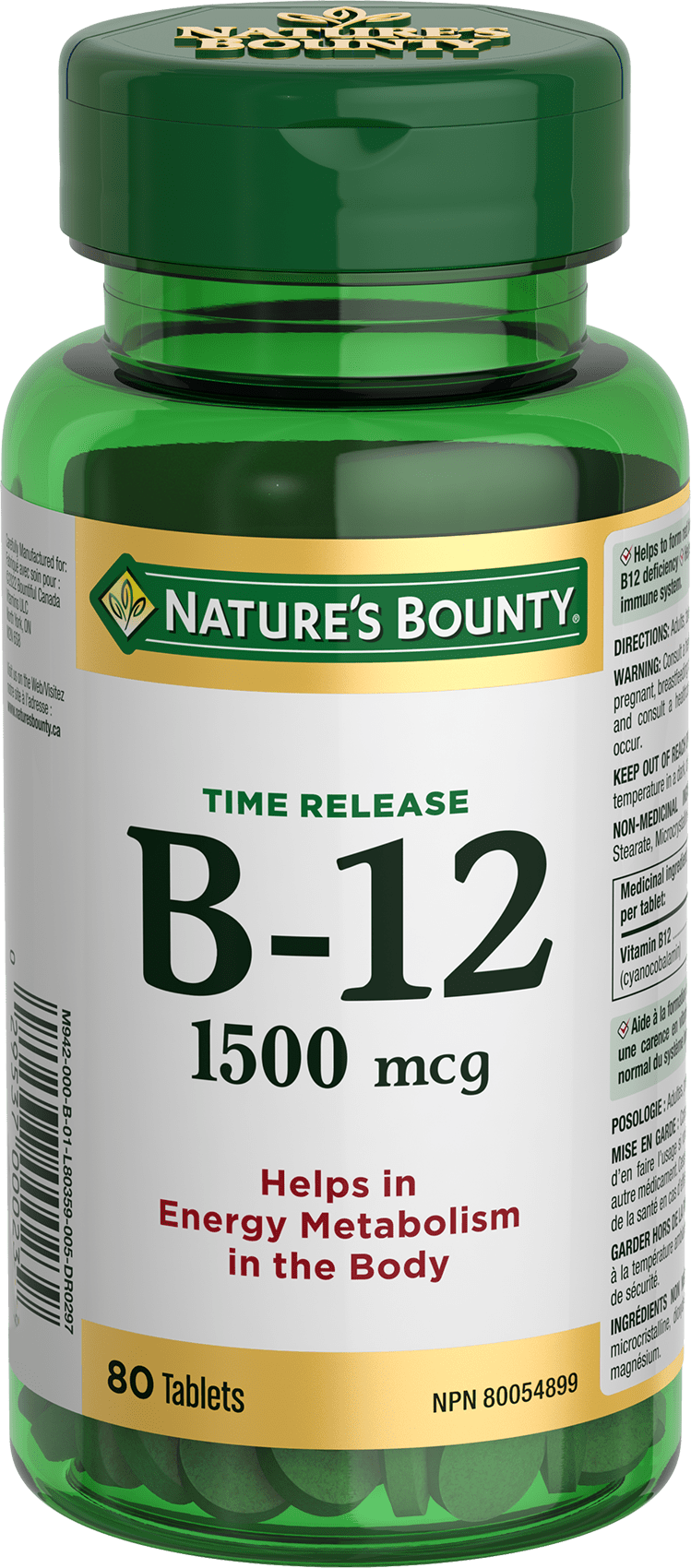 NBTY Vit B12 1500mg 24x80TAB CA