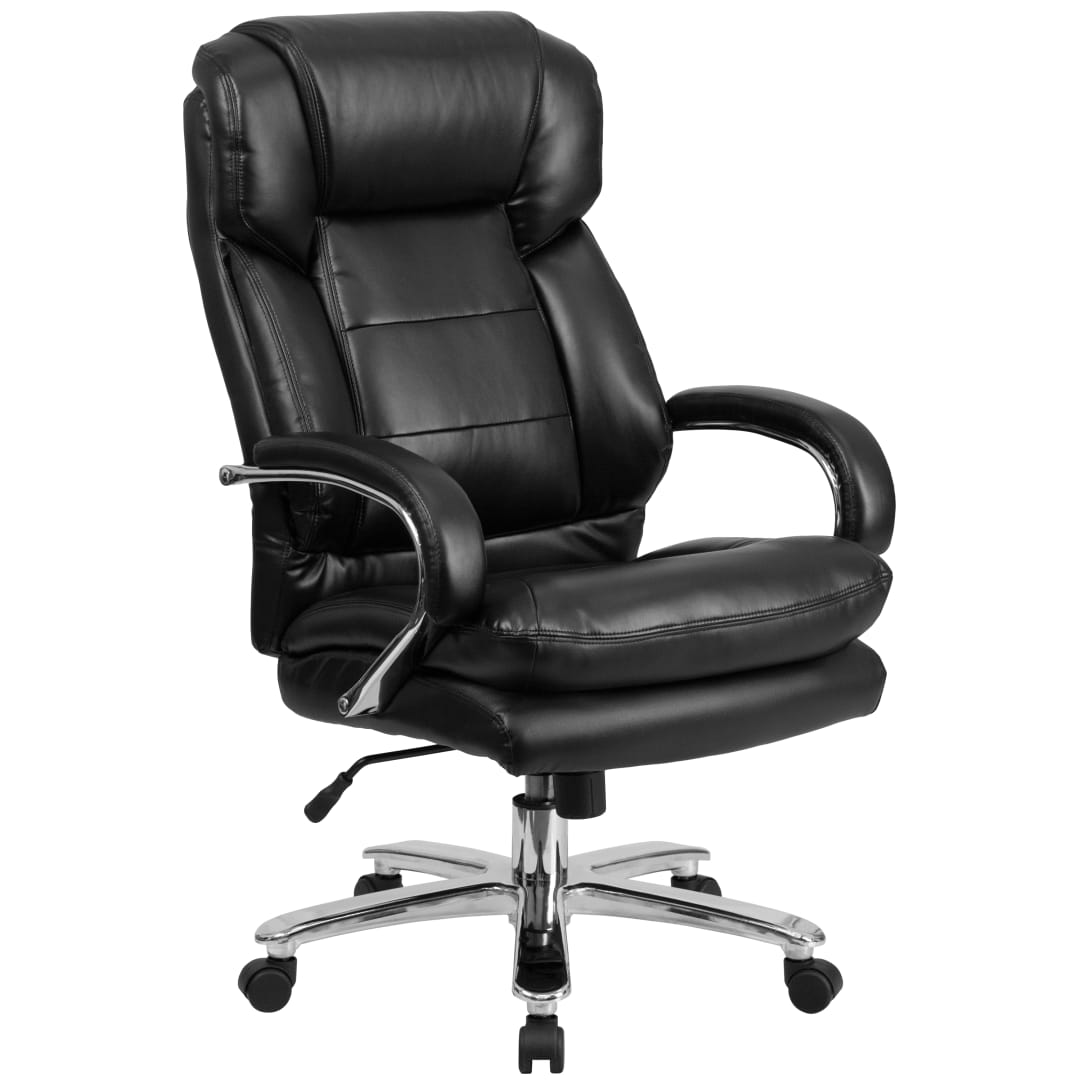 Big &amp; Tall Office Chair | Black LeatherSoft Swivel Executive Desk Chair with Wheels