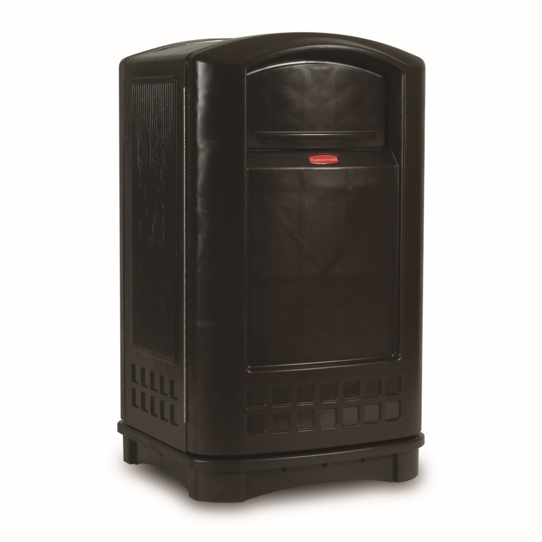 Rubbermaid Commercial Products Plaza® 50 Gal Trash Container, Black