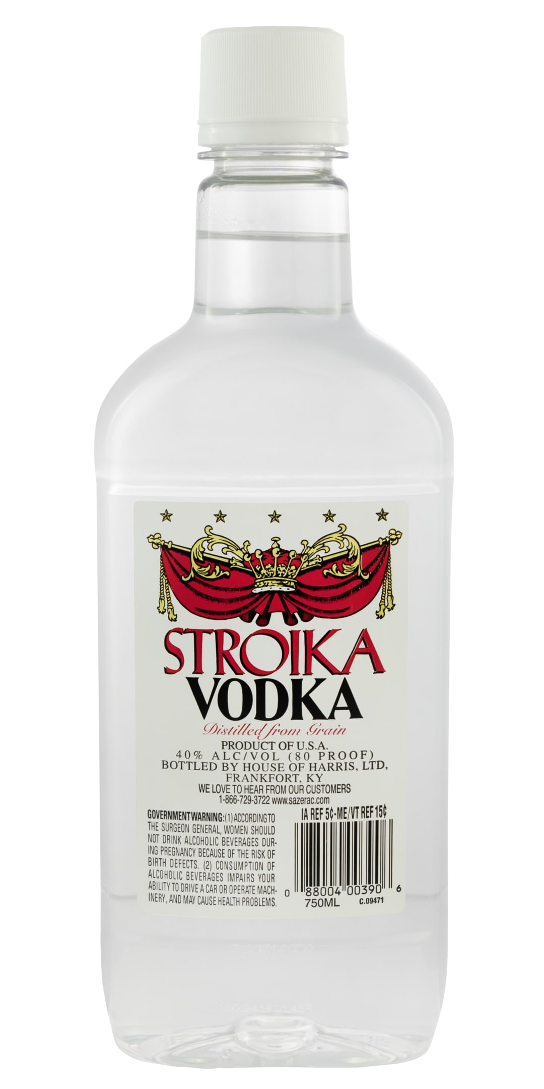 Stroika Vodka 750ml 80 Proof