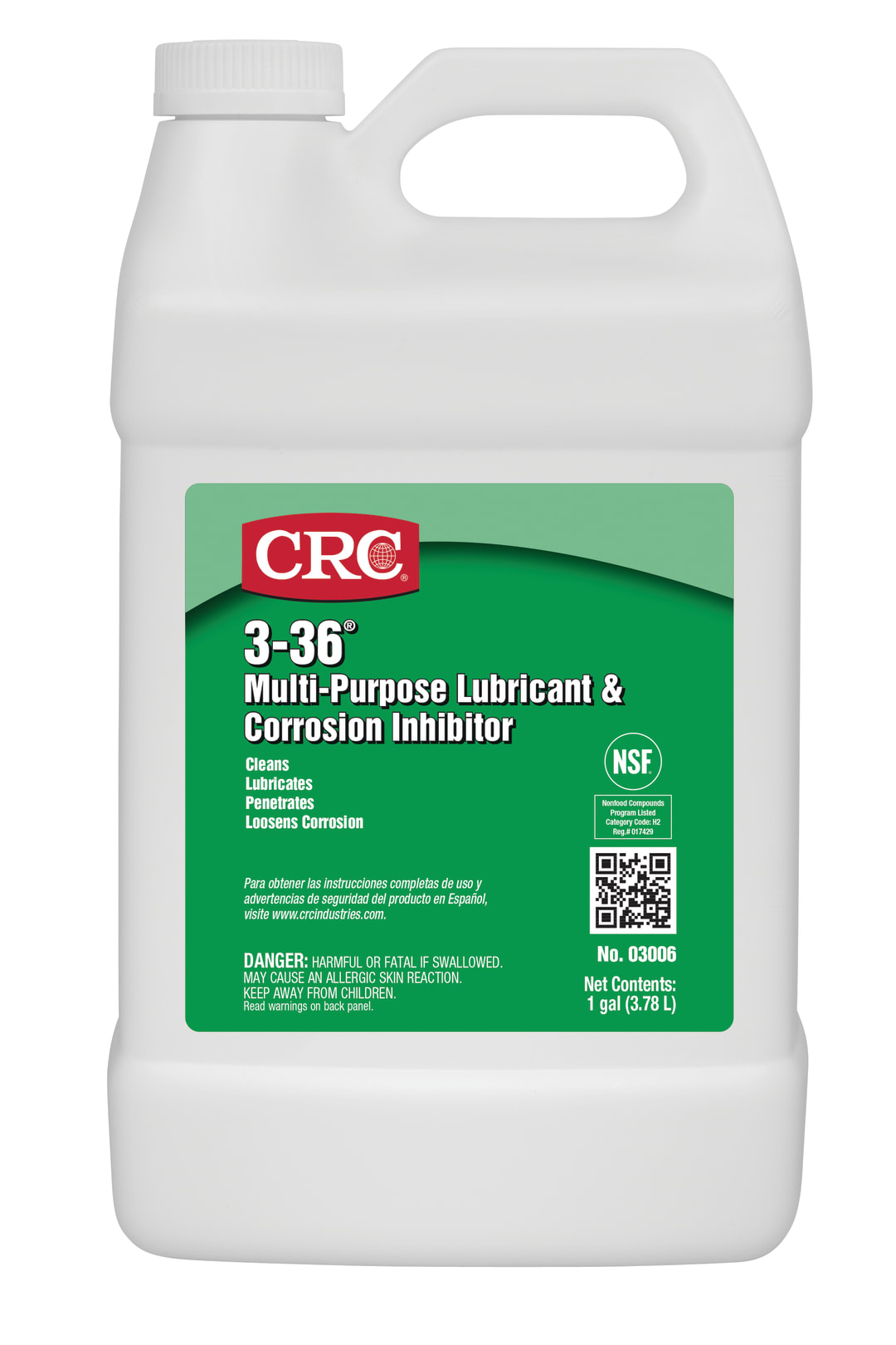 CRC 3-36 Multi-Purp Lubricant & Corrosion Inhibitor 1X1GL