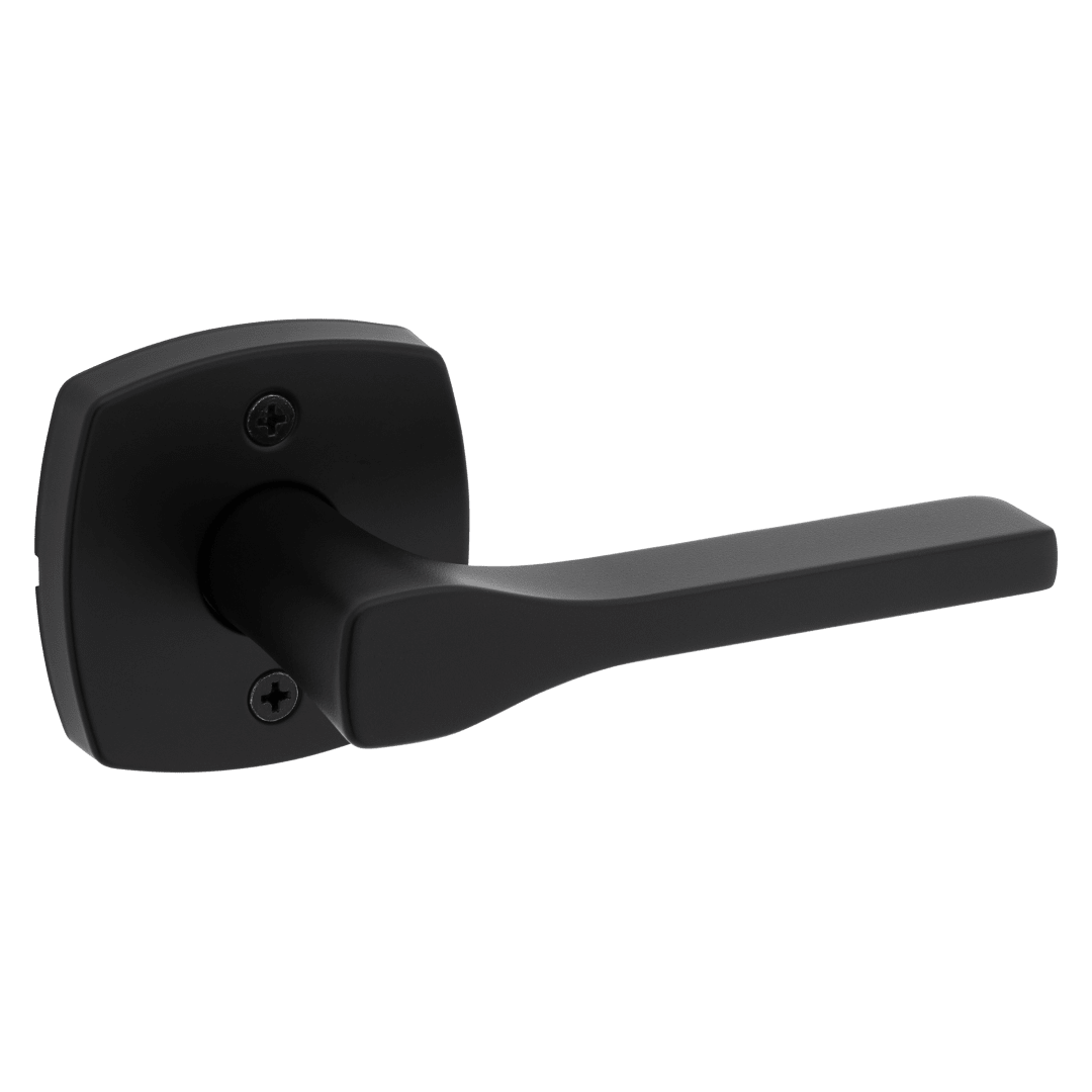 Prague Passage Lever in Matte Black