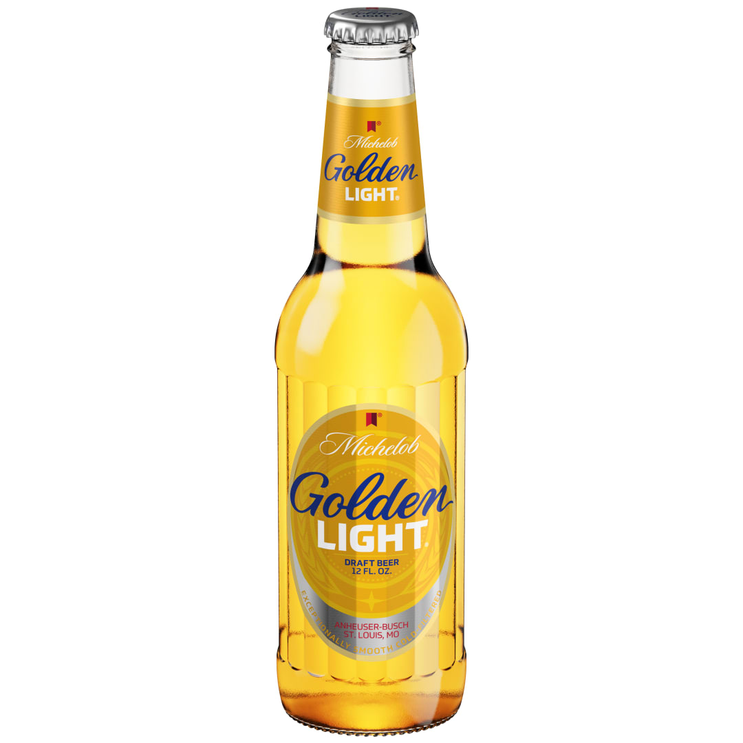 Michelob Golden Draft Light 12oz Glass Bottle Front LABEL APL Rewind 7