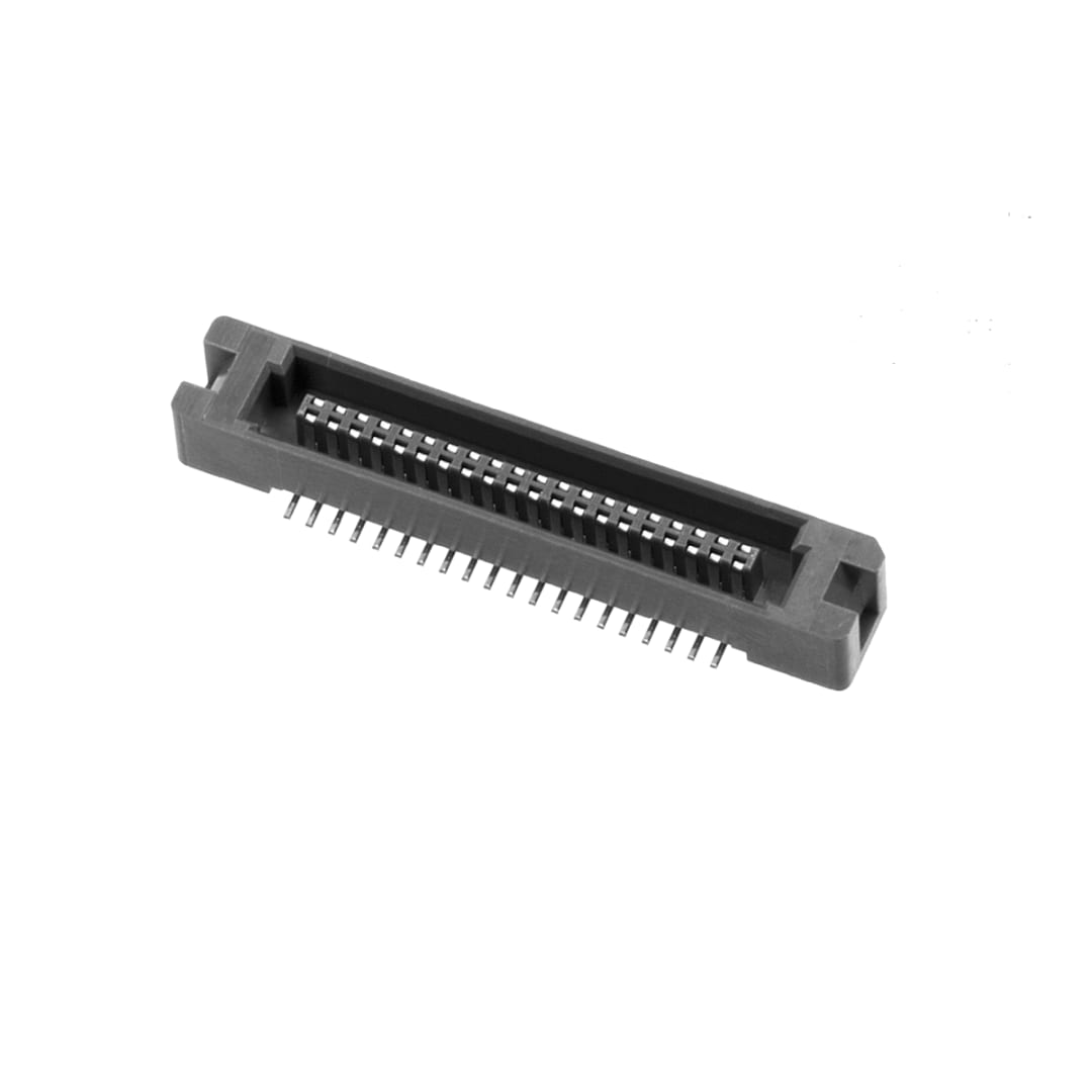 3M™ P50LE-030P1-SML DA, Stiftstecker, niedrige Bauhöhe, SMT, 180° gerade, 30-pol, P50LE Serie, 1,27 mm, Flash Au, Schwarz
