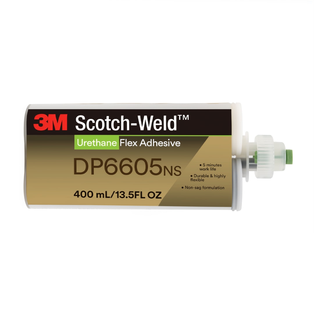 3M™ Scotch-Weld™ 2-Komponenten-Konstruktionsklebstoff auf Polyurethanbasis DP6605NS, Schwarz, 400 ml Duo-Pak