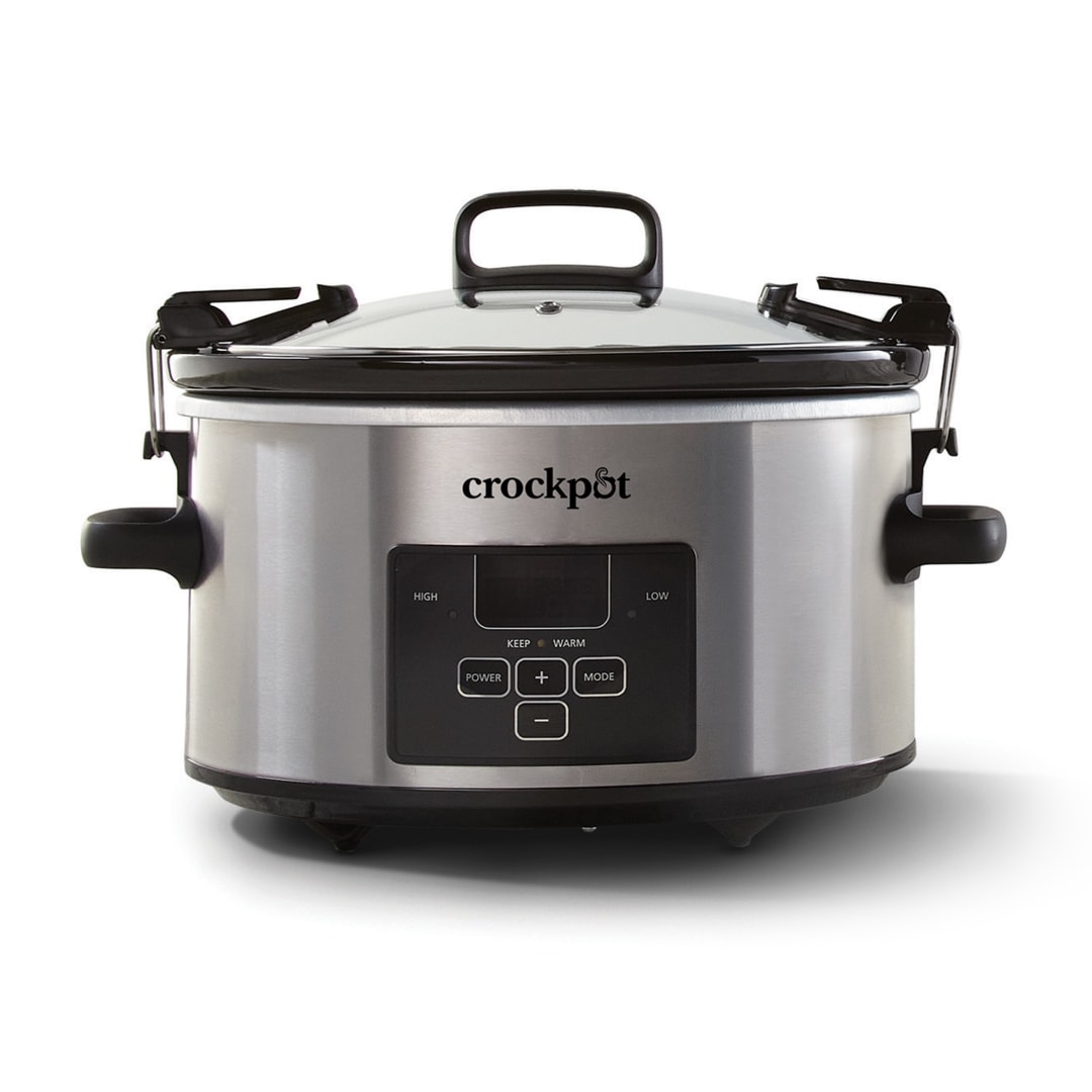 Crockpot® Programmable 4-Quart Cook & Carry Slow Cooker, Stainless Steel