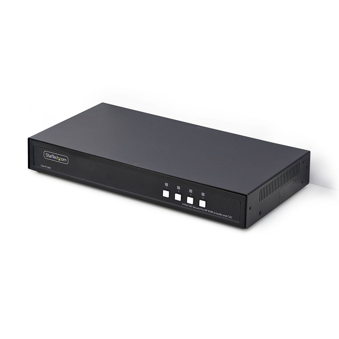 4-Port SH Secure Pro DP KVM w/audio and CAC