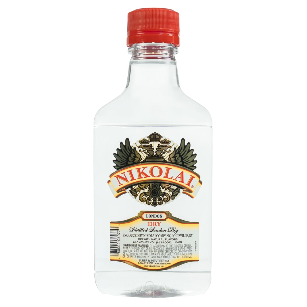 Nikolai Extra Dry Distilled London Dry Gin 200ml 80 Proof
