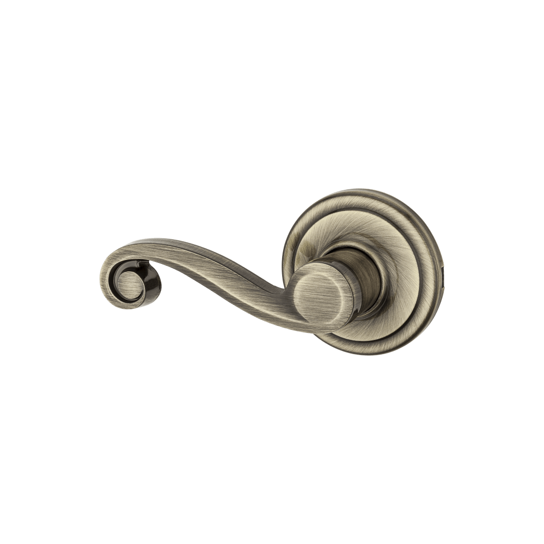 Lido Left-Handed Half-Dummy Lever in Antique Brass
