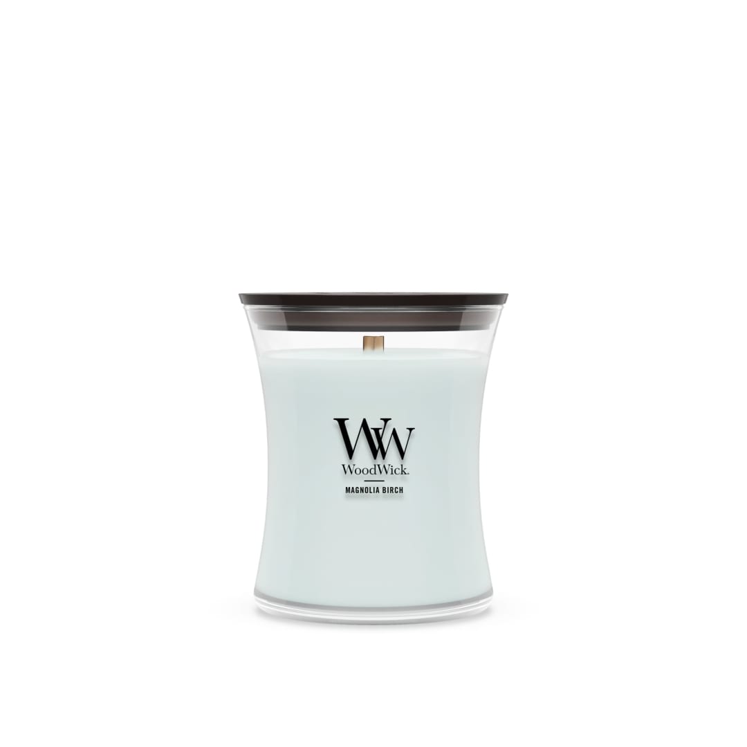 WoodWick Magnolia Birch Medium Hourglass Candle