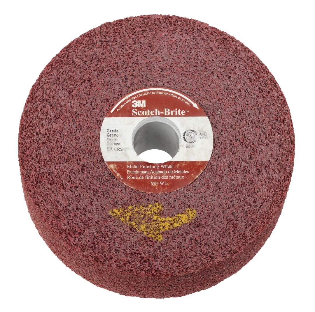 Scotch-Brite™ Metal Finishing Wheel WF-WL, 203 mm x 584 mm x 76 mm, 5A CRS