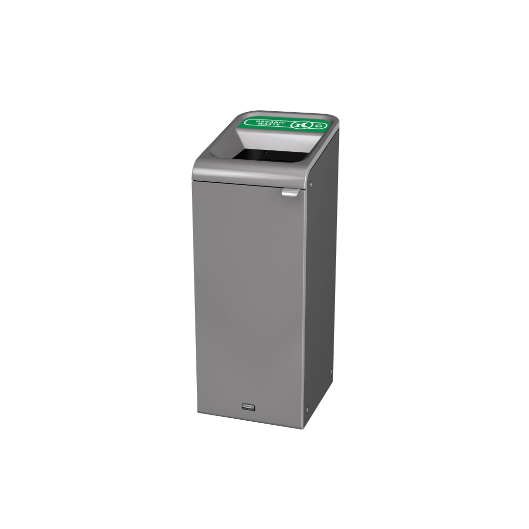 Rubbermaid Commercial Products Configure™ 15 Gal 1-Stream Compost Trash Can, Grey Stenni
