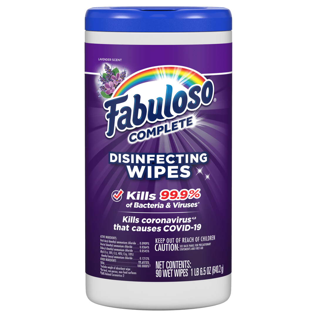 Fabuloso Complete Lavender Wipes - 90 count