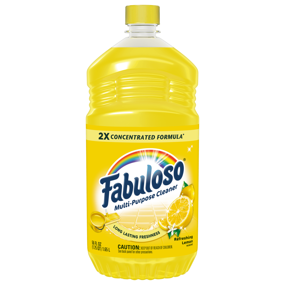 Fabuloso 2X Multi-Purpose Cleaner, No Rinse Floor Cleaner, Long-Lasting Freshness, Refreshing Lemon Scent, 56 fl oz