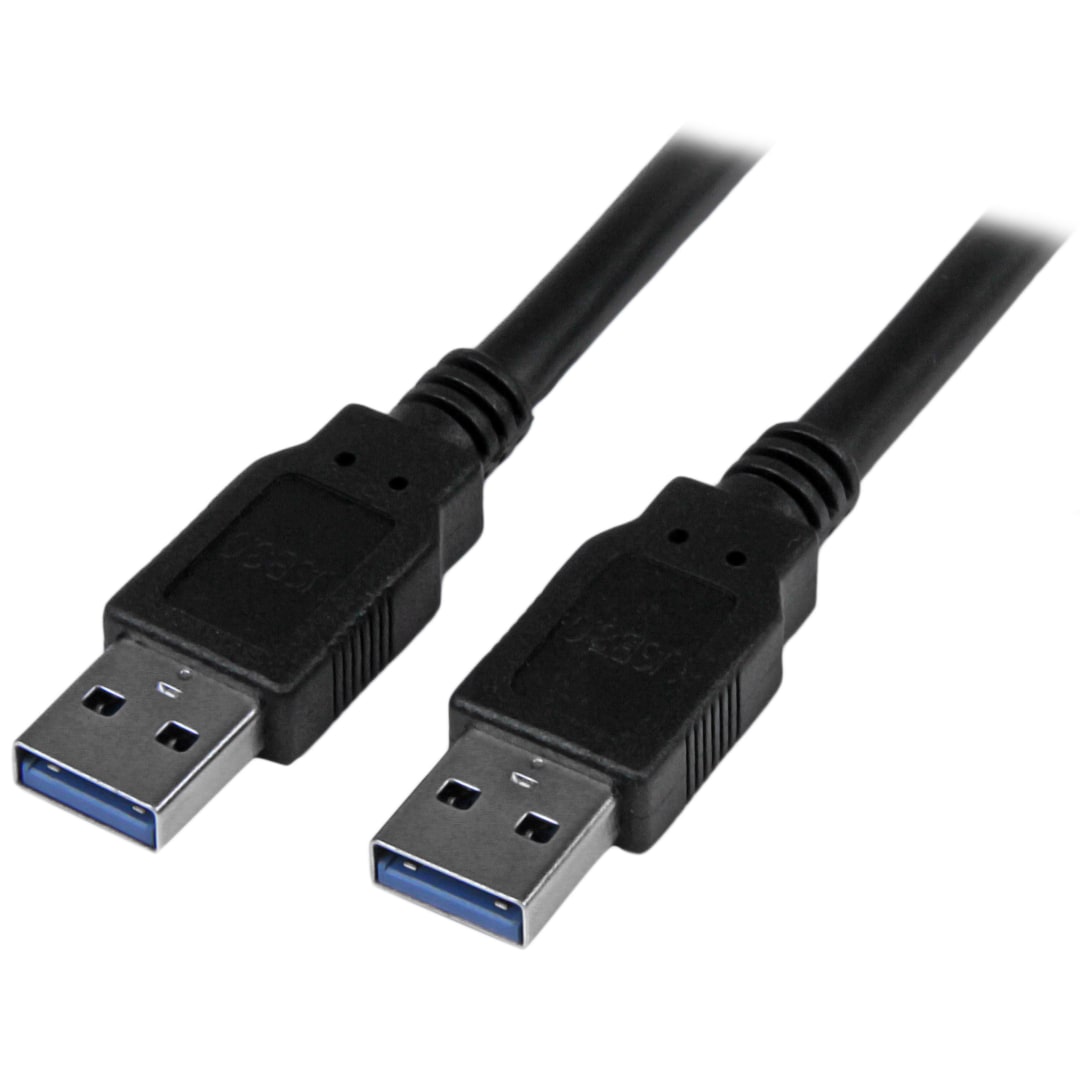 Black 6 ft SuperSpeed USB 3 0 Cable A to A M M