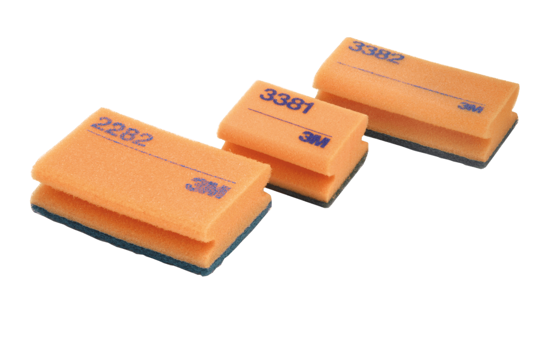 3M™ Scotch-Brite™ Reinigungsschwamm 3381, Orange / Grün, 70 mm x 92 mm, 20 x 10 Stück  / Karton