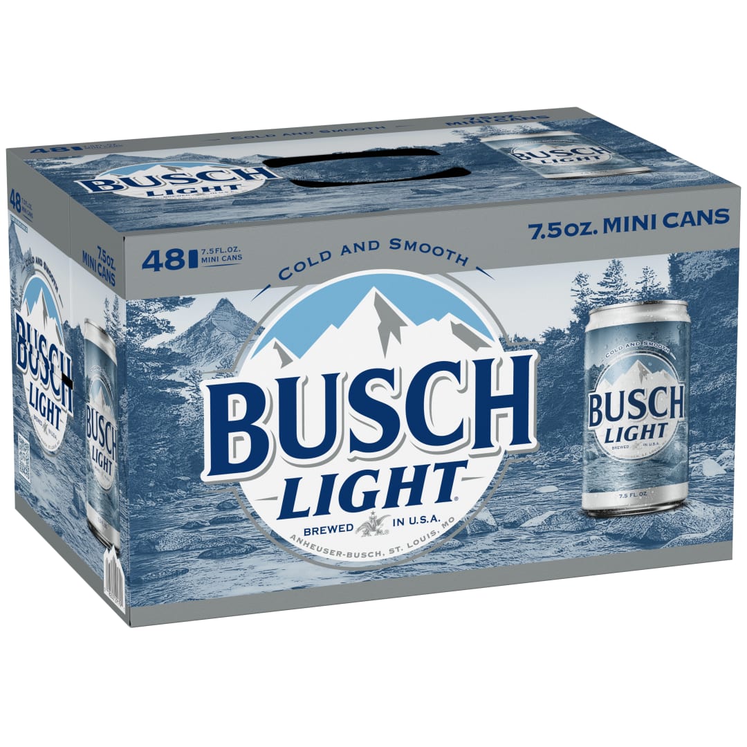 Busch Light Beer 48 - 7.5 fl oz Cans
