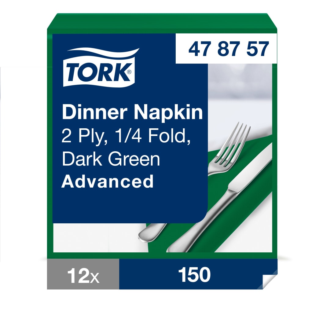 Tork Dark Green Dinner Napkin