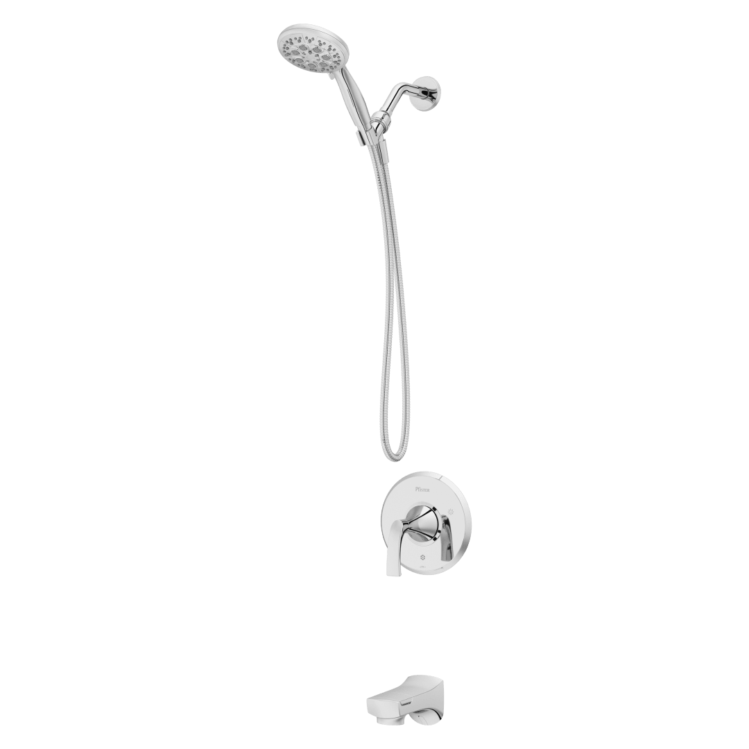 Karci Handheld Shower Faucet in Polished Chrome