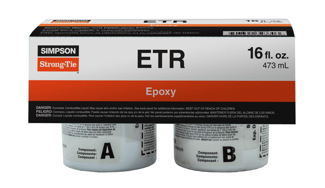 Simpson Strong-Tie ETR16 ETR Concrete Repair and Paste-Over Epoxy (16 oz.)
